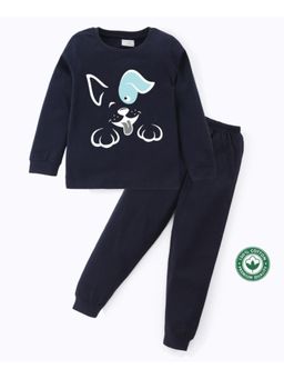 BLUSHES - Unisex Full Sleeves Dog Printed Sweatshirt with Joggers (Set of 2)