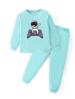 BLUSHES - Unisex Full Sleeves Placement Printed Sweatshirt with Joggers (Set of 2)