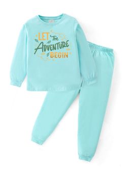 BLUSHES - Unisex Full Sleeves Adventure Printed Sweatshirt with Joggers (Set of 2)