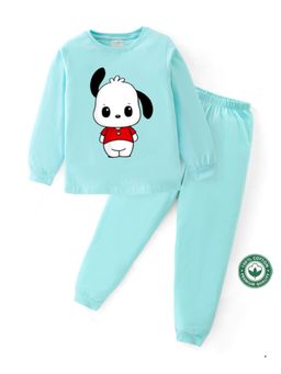 BLUSHES - Unisex Full Sleeves Placement Printed Sweatshirt with Joggers (Set of 2)