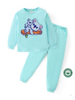 BLUSHES - Unisex Full Sleeves Placement Printed Sweatshirt with Joggers (Set of 2)