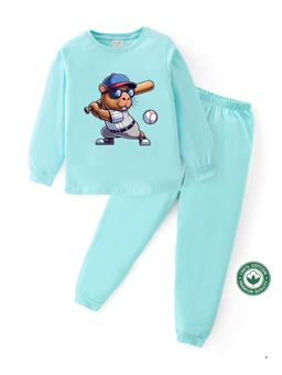 BLUSHES - Unisex Full Sleeves Animal Printed Sweatshirt with Joggers (Set of 2)