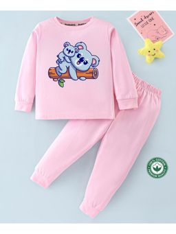 BLUSHES - Unisex Full Sleeves Koala Printed Sweatshirt with Joggers (Set of 2)