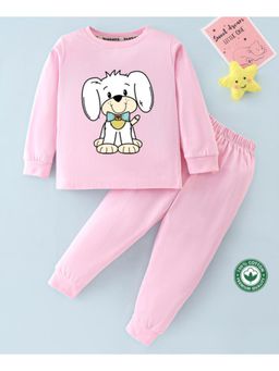 BLUSHES - Unisex Full Sleeves Dog Printed Sweatshirt with Joggers (Set of 2)