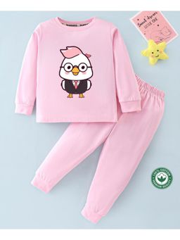 BLUSHES - Unisex Full Sleeves Chicken Printed Sweatshirt with Joggers (Set of 2)