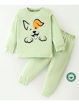 BLUSHES - Unisex Full Sleeves Dog Printed Sweatshirt with Joggers (Set of 2)