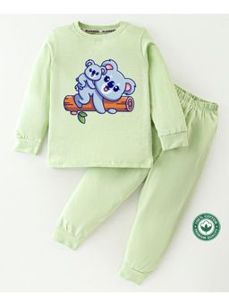 BLUSHES - Unisex Full Sleeves Koala Printed Sweatshirt with Joggers (Set of 2)