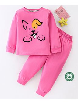 BLUSHES - Unisex Full Sleeves Dog Printed Sweatshirt with Joggers (Set of 2)