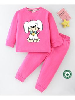 BLUSHES - Unisex Full Sleeves Dog Printed Sweatshirt with Joggers (Set of 2)