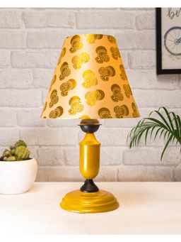 Homesake - Murphy Golden Table Lamp Gold Peacock Shade