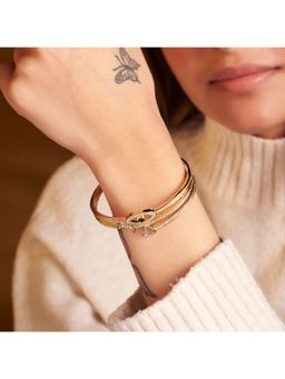 Salty - Celestial Love And Eye Charm Gold Cuff