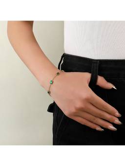 Salty - Tales Of Emerald Gem Bracelet