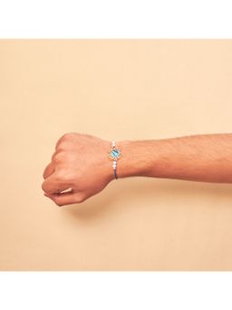 Salty - Tranquil Blue Lotus Pearl Rakhi