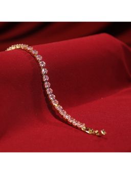 Salty - Heartstrings Diamond Tennis Bracelet - Pink