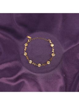 Salty - Golden Floral Petal Trail Bracelet