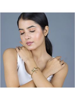 Salty - Golden Bow Grace Cuff Bracelet
