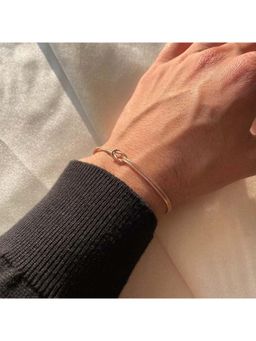 Salty - Linked By Love Knot Bracelet - Gold