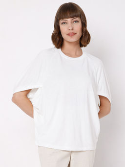 VERO MODA - Women Solid Casual White Top