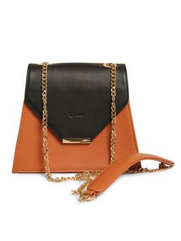 RASHKI - Arto Vegan Leather slingBag with chain sling