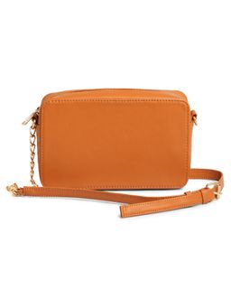 RASHKI - NELIO Womens Chain Sling Bag Vegan Leather Tan