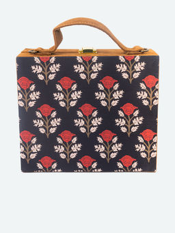 NR by Nidhi Rathi - Printed Black Clutch