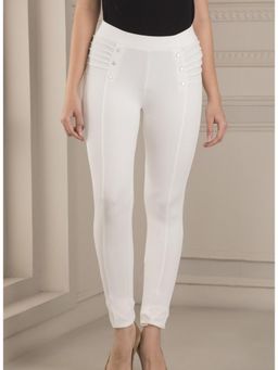 Lakshita - High Waist White Jeggings