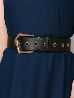 Twenty Dresses by Nykaa Fashion - Black Lets Vibe In Style Belt