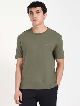 Tommy Hilfiger - Olive Solid Regular Fit T-Shirt
