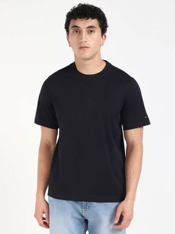 Tommy Hilfiger - Navy Blue Solid Regular Fit T-Shirt
