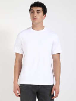 Tommy Hilfiger - White Solid Regular Fit T-Shirt