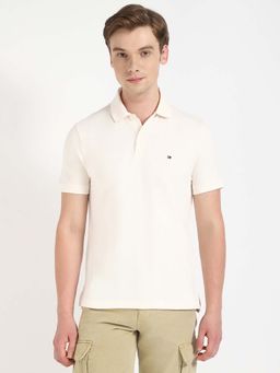 Tommy Hilfiger - Off White Stripes Regular Fit Polo T-Shirt