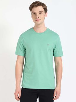 Tommy Hilfiger - Green Solid Regular Fit T-Shirt