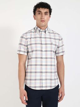 Tommy Hilfiger - White Checks Regular Fit Shirt