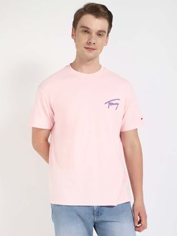Tommy Hilfiger - Pink Solid Relaxed Fit T-Shirt