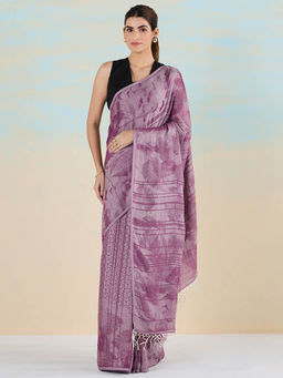 Navyasa By Liva - Multicolor Jacquard Woven Saree with Unstitched Blouse