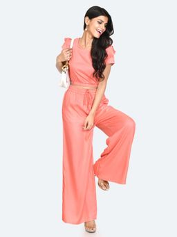 Zink London - Womens Coral Solid Top