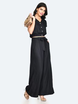 Zink London - Womens Black Solid Top