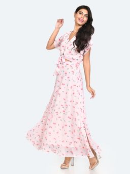 Zink London - Womens Pink Floral Top