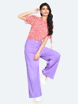 Zink London - Womens Pink Floral Top