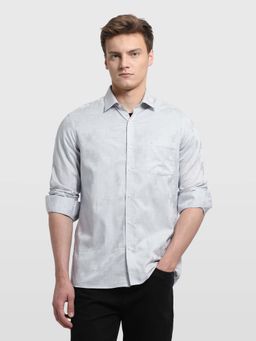 Arrow - Grey Checks Collar Neck Shirt