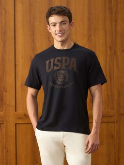 U.S. Polo Assn. Denim Co. - Black Printed Crew Neck T-Shirt