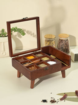 Brick Brown - Legged Spice Box