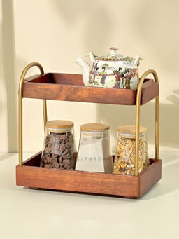 Brick Brown - CasaDuo Organizer from Mahogany Collection