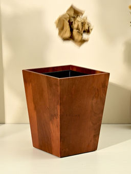 Brick Brown - Dwindle Wastebasket from Mahogany Collection