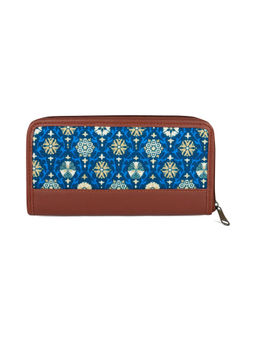 NFI Essentials - Womens Printed Multi-Color Long Zipper Wallet (M)