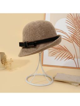 Salty - Pearl Mist Wool Cloche Hat - Brown