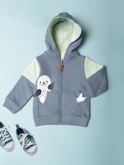 Mi Arcus - Baby Boy Sweatshirt With Jade Seal Print
