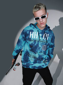 Hubberholme - Typography Printed Hooded Long Sleeves Sweatshirt