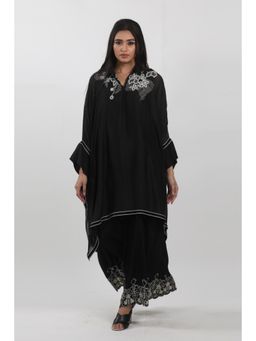Krishna Mehta - Black Embroidered Wide Pant