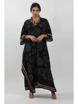 Krishna Mehta - Black Ethnic Printed Kaftan